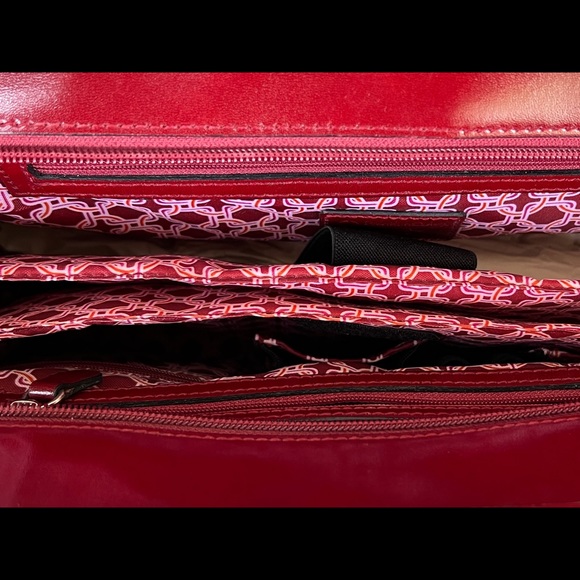 Franklin Covey beautiful leather red office bag - Picture 4 of 5